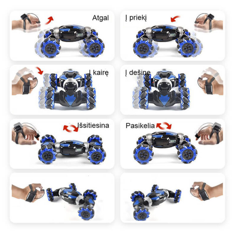 Käsiliikeohjattu maasto-RC-auto Užsisakykite Trendai.lt 7