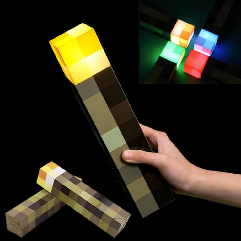 Minecraft Light for Children Pöytävalaisin “Minecraft taskulamppu” Užsisakykite Trendai.lt 10